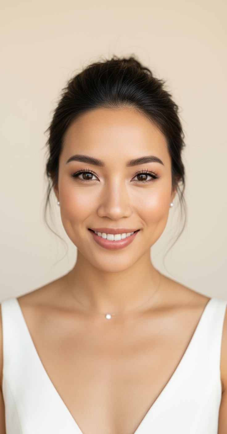 After Messy Hair Bun Style For Wedding